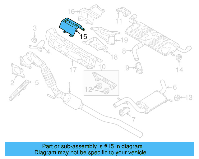 Exhaust Heat Shield 5K0-825-635 - View 31