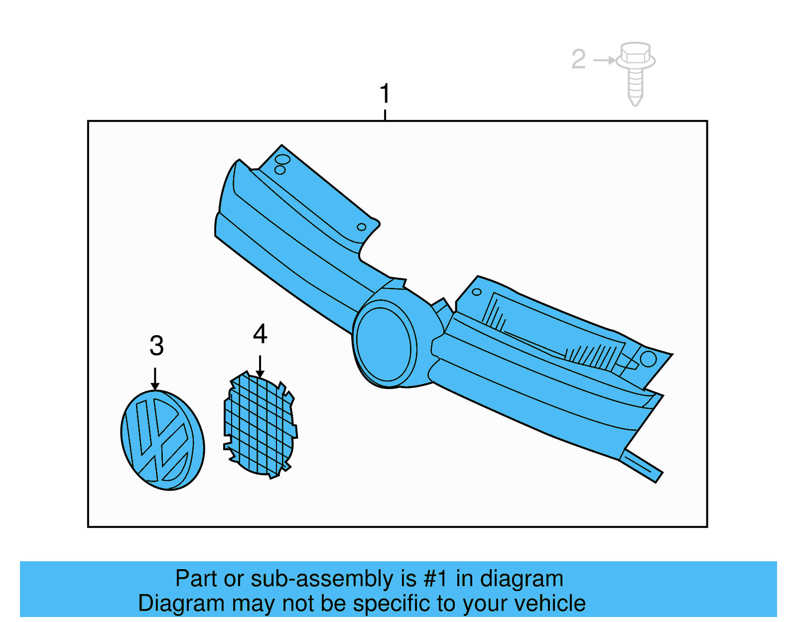 Grille 5K0-853-651-AL-QWA - View 9