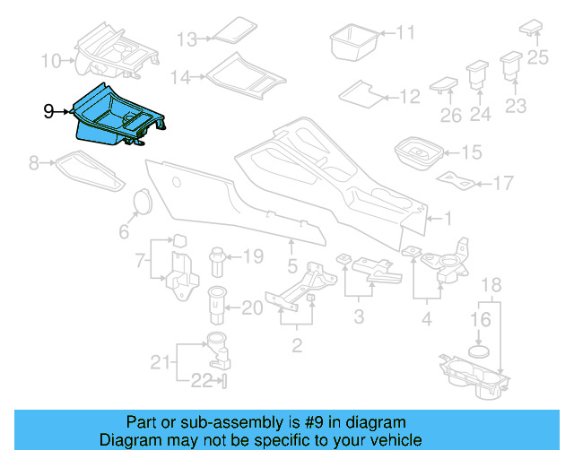 Cup Holder 5K0-862-531-A-71N - View 9