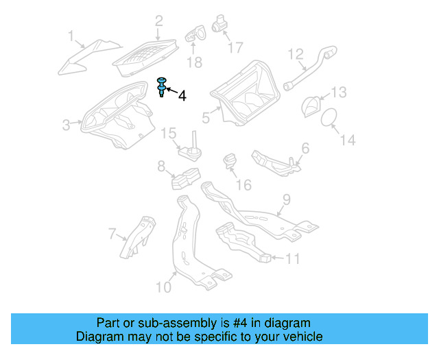 Defroster Duct Rivet 5K0-868-307 - View 6