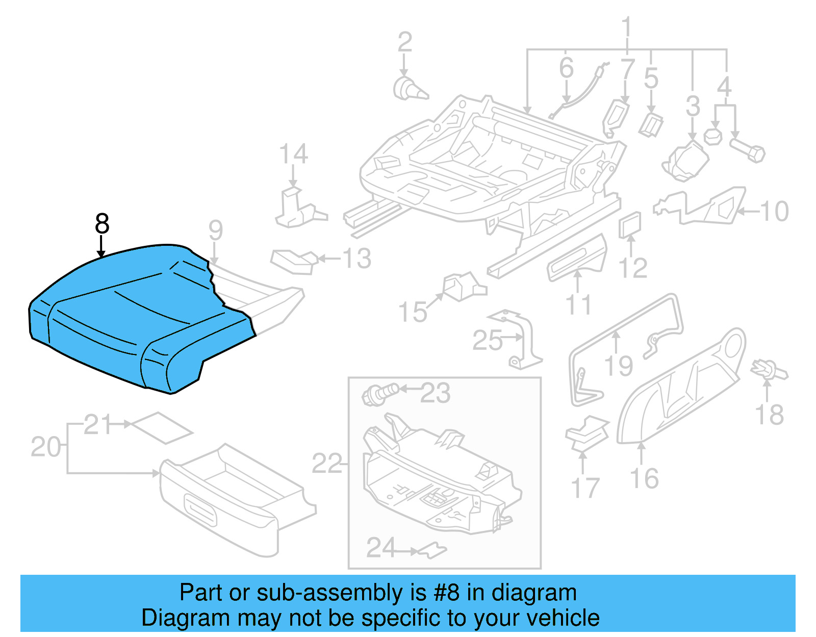 Seat Cover 5K0-881-406-S-UFH - View 8