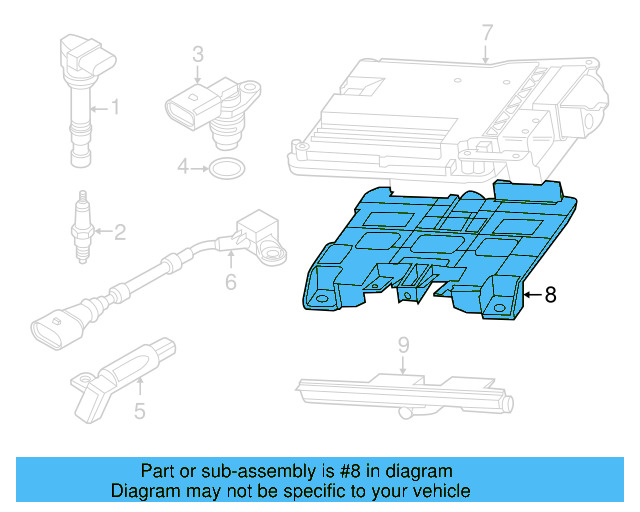 Mount Bracket 5K0-906-507 - View 19