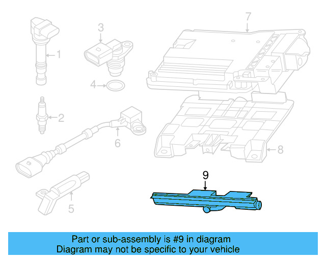 Mount Bracket 5K0-906-507 - View 7