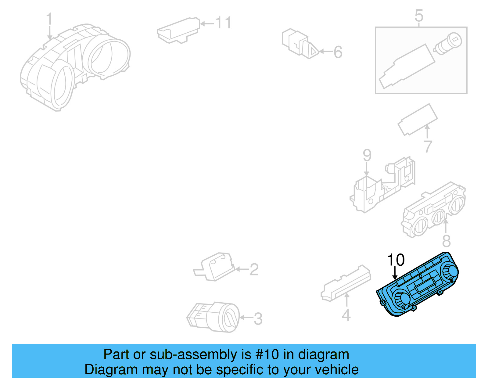 Dash Control Unit 3AA-907-044-CK-ZJU