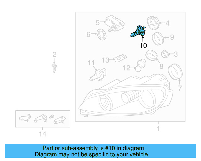 Low Beam Bulb Mount 5K0-941-109-C - View 19