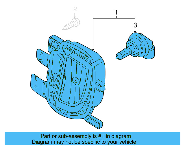 Fog Lamp Assembly 5K0-941-700-E - View 3
