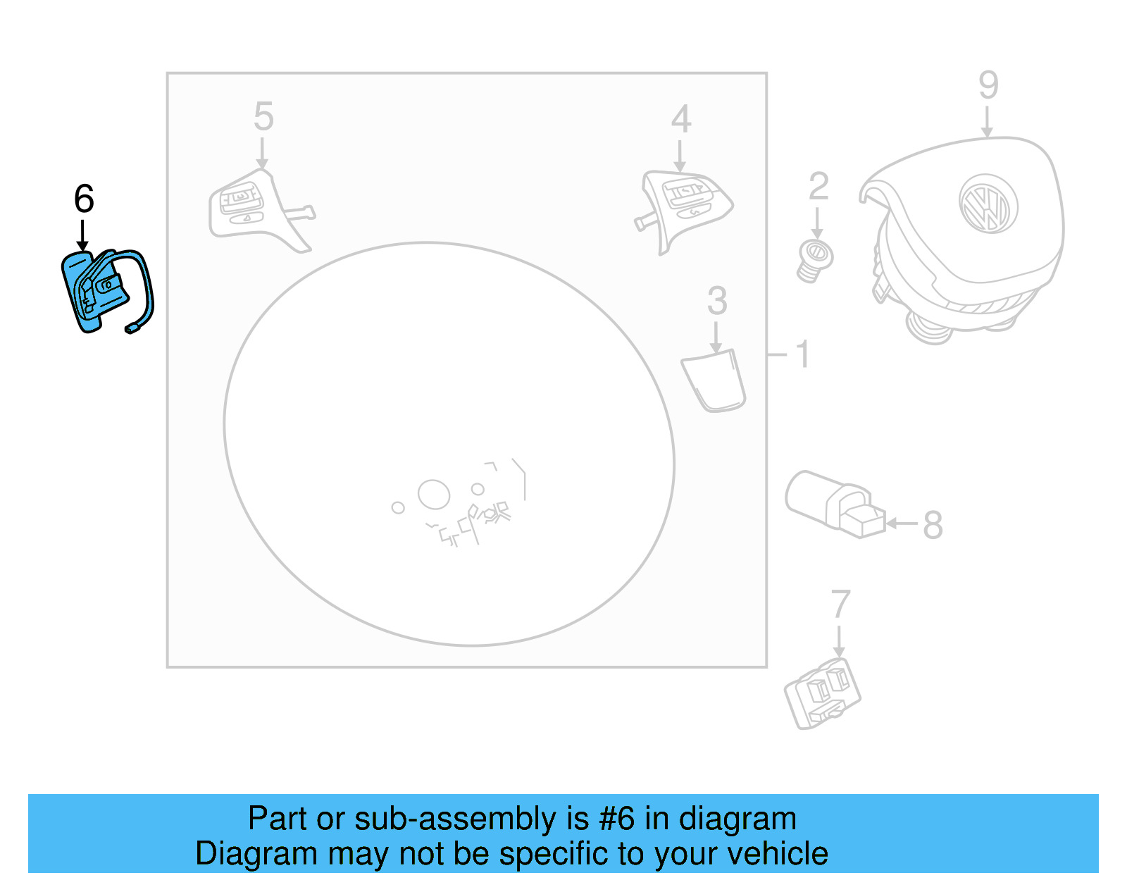 Shift Paddle 5K0-951-527-A-1QB - View 6