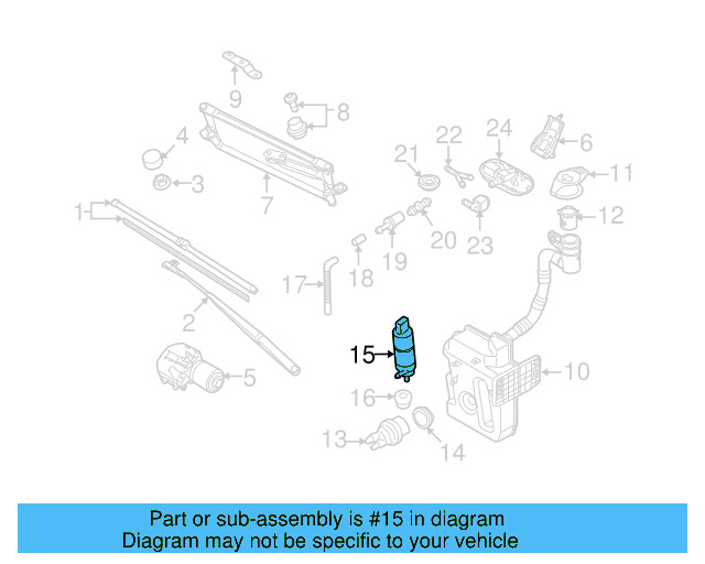 Washer Pump 5K0-955-651