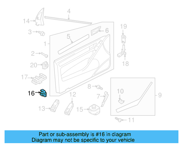 Window Switch 5K0-959-855-XSH - View 48