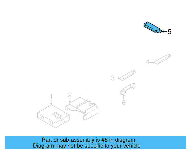 Keyless Entry Antenna 5K0-962-131 - View 24