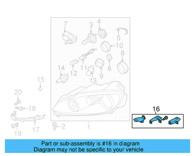 Repair Kit 5K0-998-225 - View 16