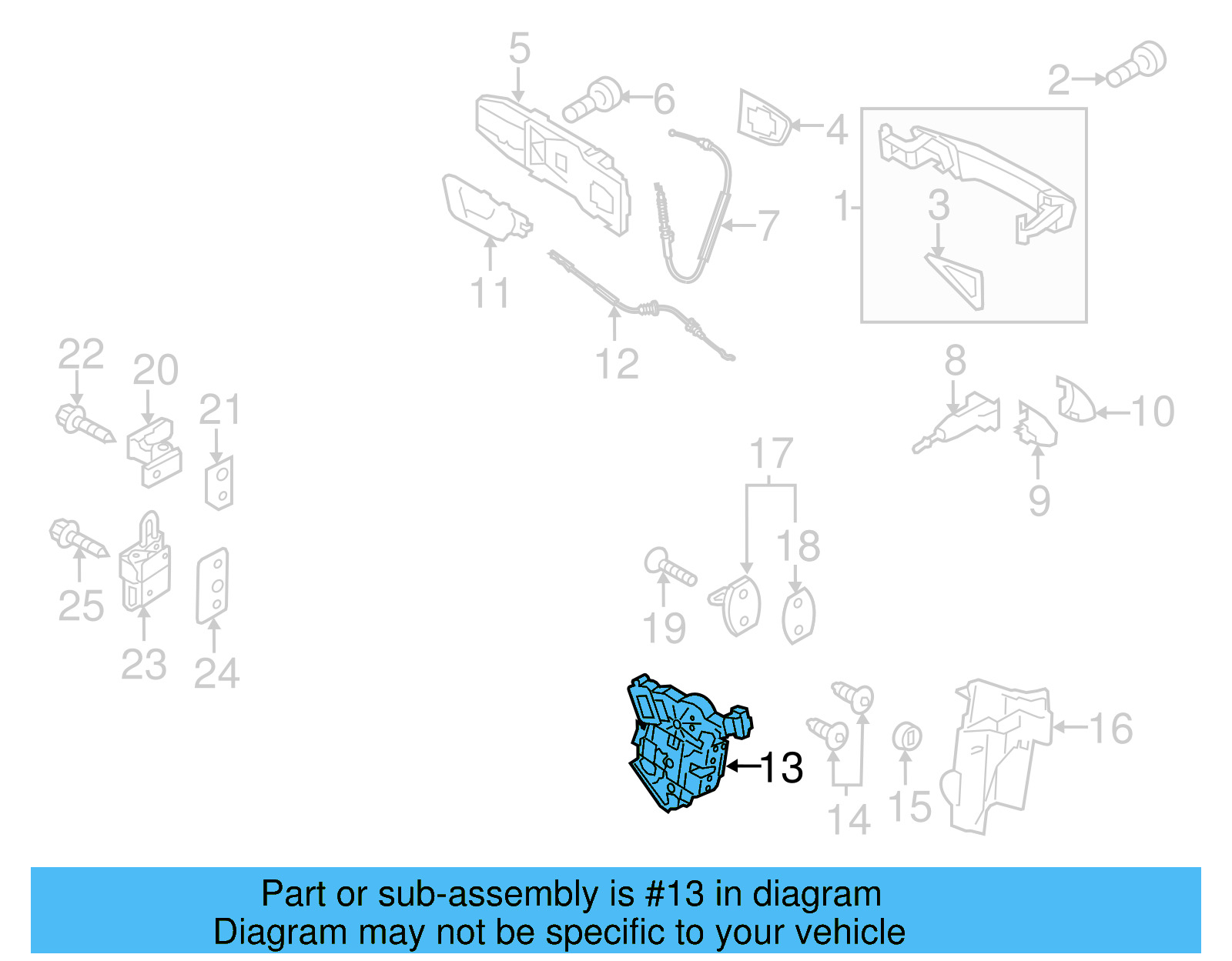Lock Actuator 5K1-837-015-C - View 9