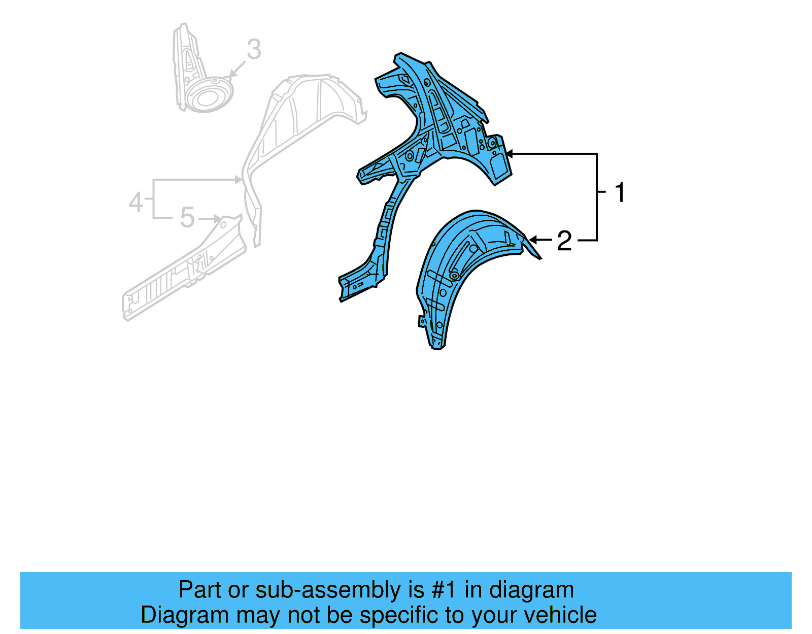 Inner Panel 5K3-809-403-A - View 8