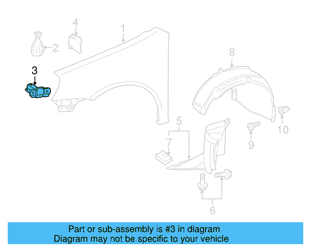 Fender Brace 5K6-821-135 - View 15