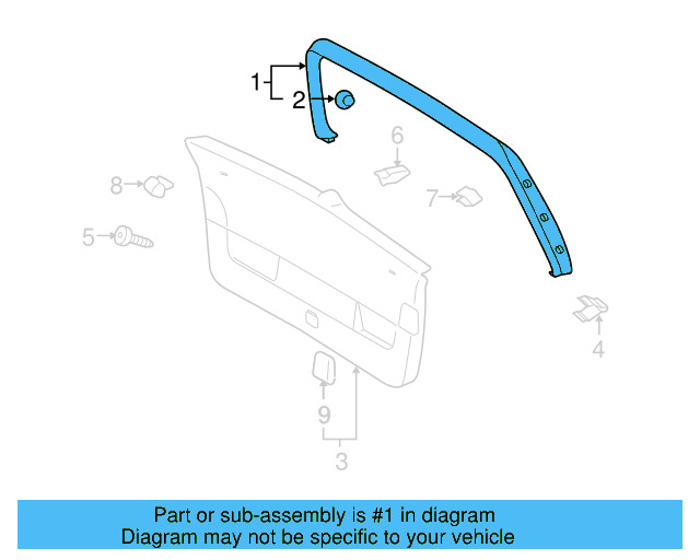 Upper Trim 5K6-867-603-82V - View 6