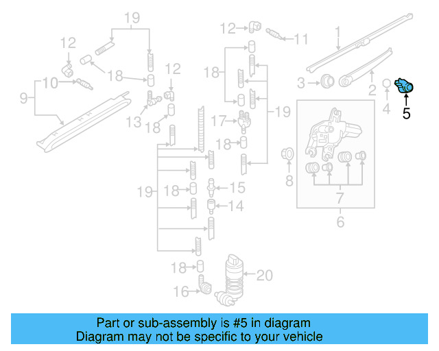 Wiper Arm Cap 5K6-955-435 - View 7