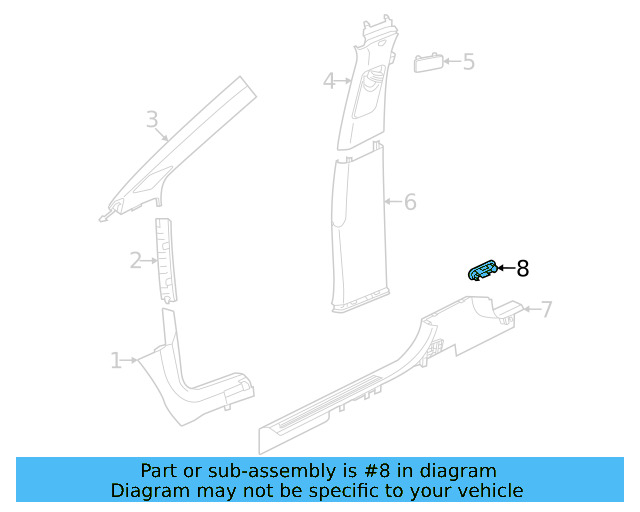 Cover 5LA-853-678-A-4PK - View 3