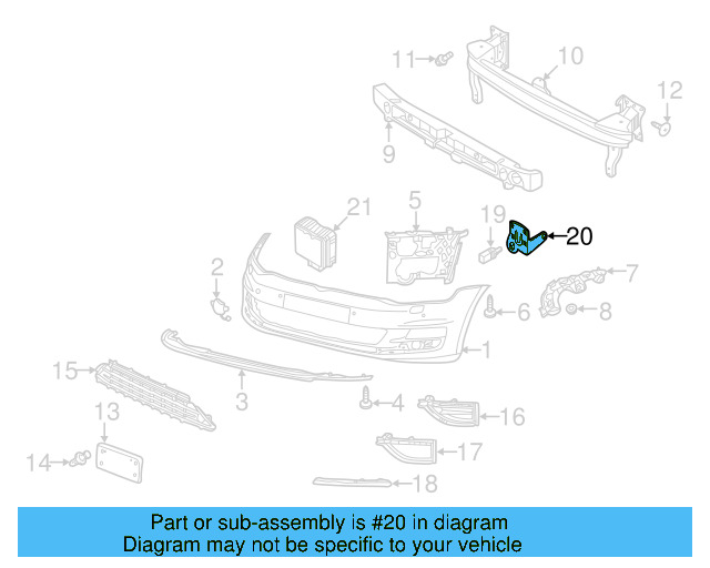 Temp Sensor Bracket 5M0-820-536-A - View 69