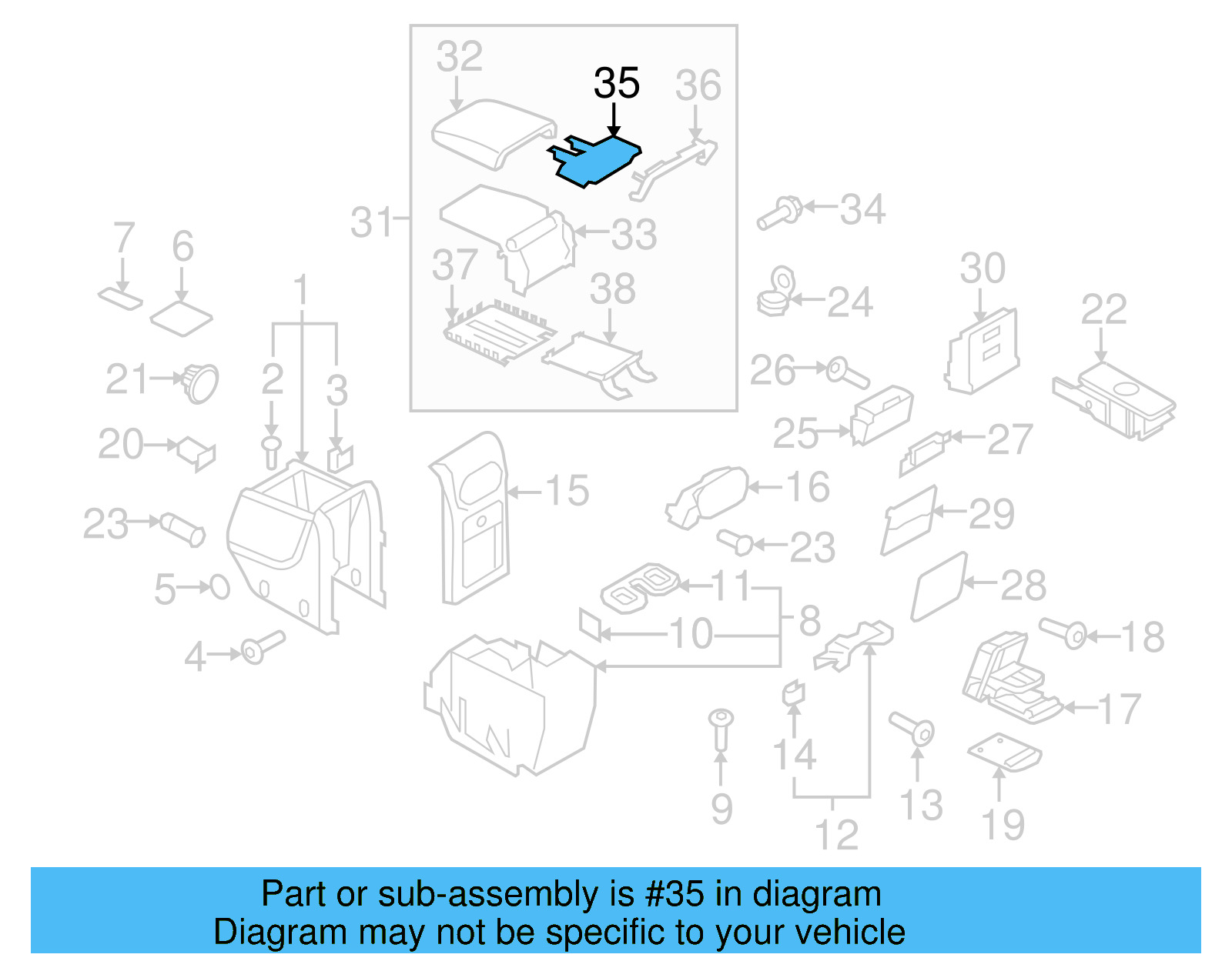 Upper Cover 5M0-864-249-9B9 - View 7