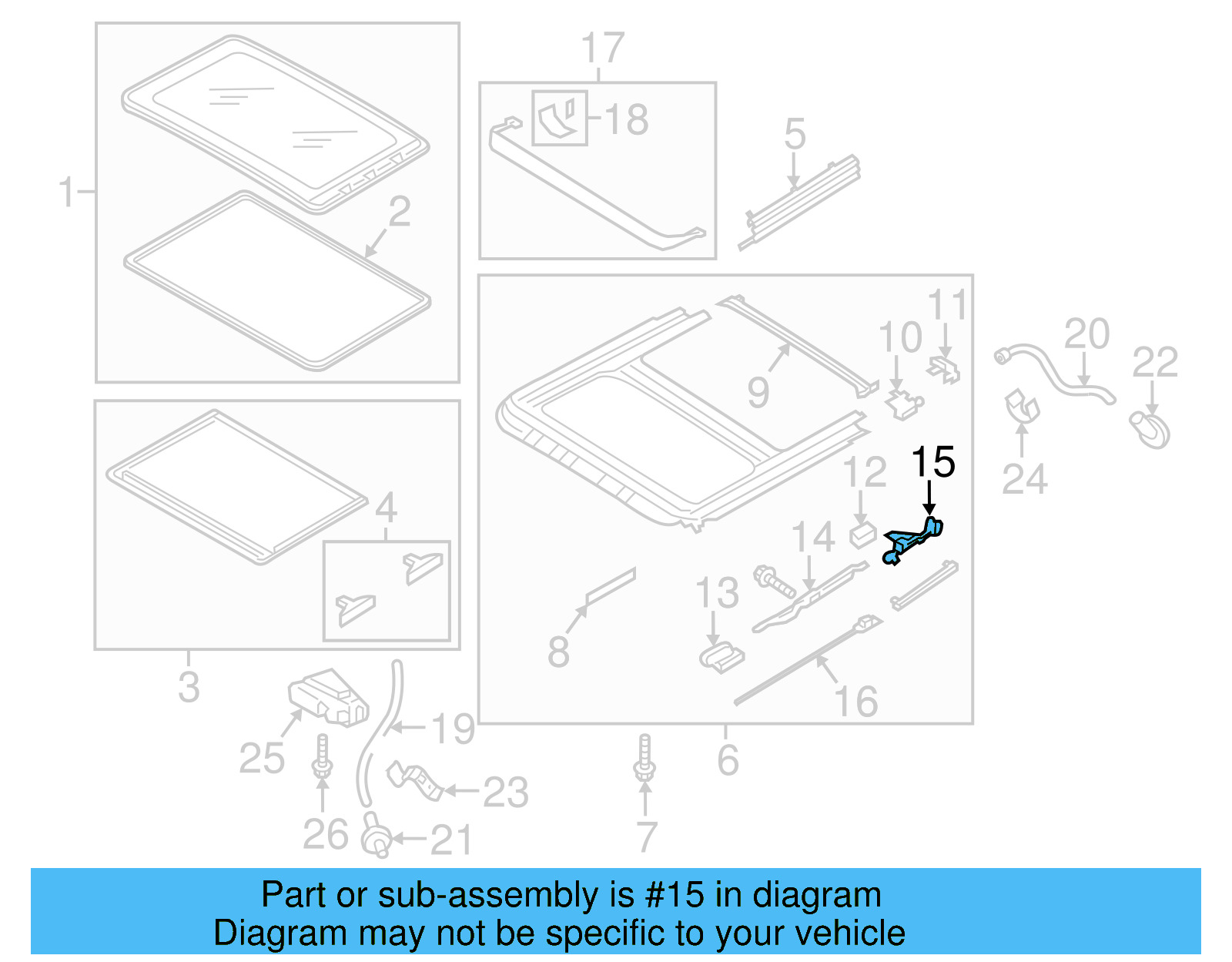 Sunroof Cable Guide 5M0-877-481-A