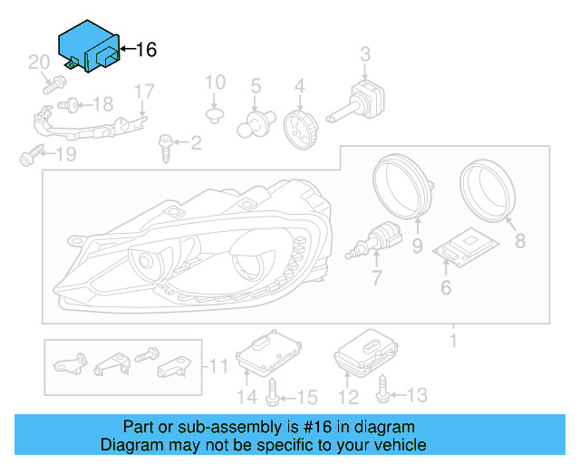Control Module 5M0-907-357-C - View 42