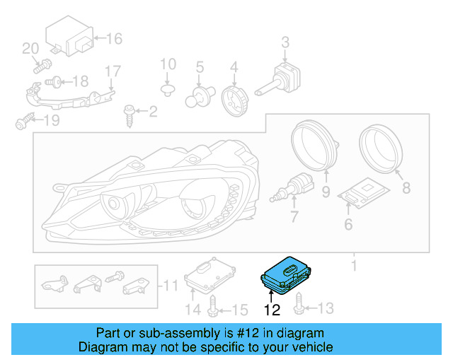 Control Module 5M0-907-391 - View 24