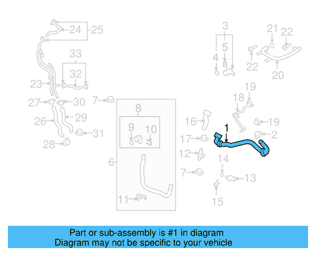 Upper Hose 5N0-121-101-G - View 5