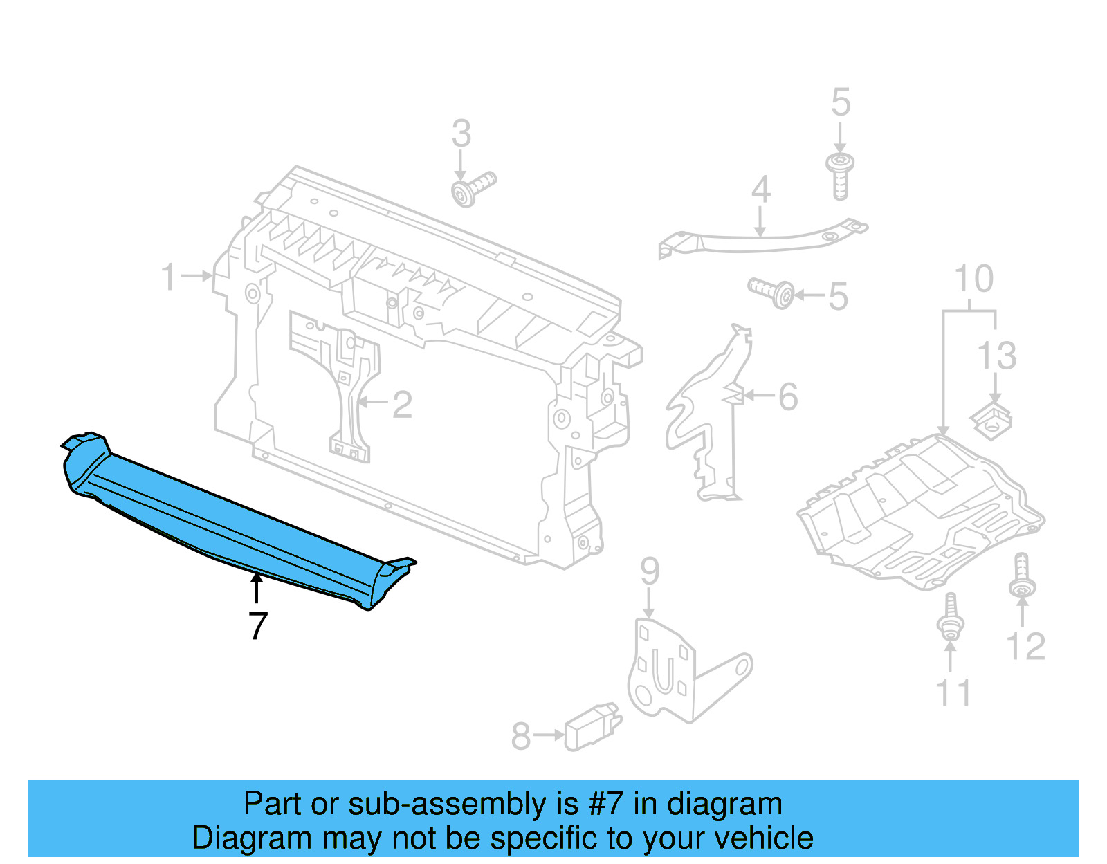 Lower Air Guide 5N0-121-341-A - View 5