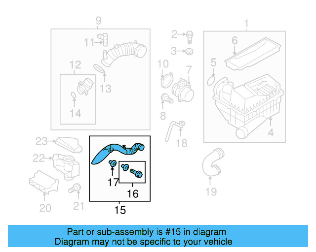 Intake Pipe 1K0-129-565-AD