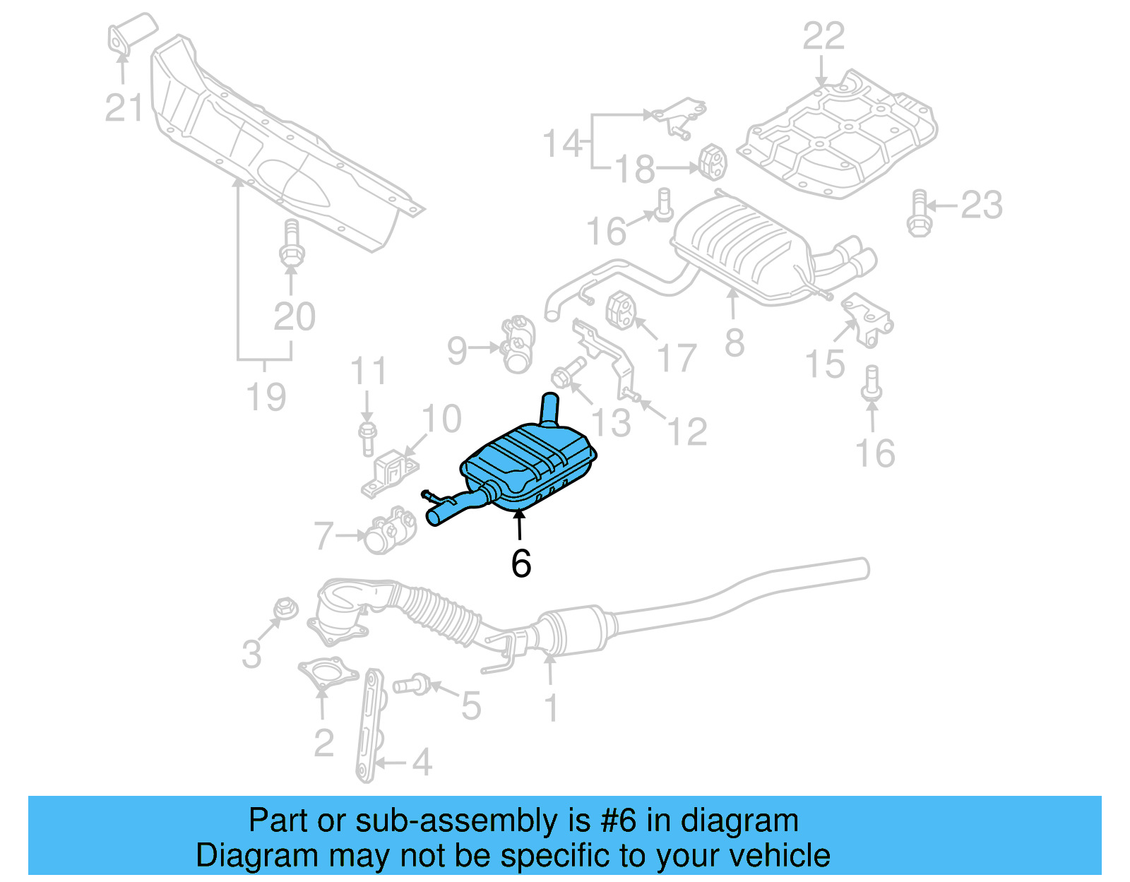 Exhaust Muffler 5N0-253-609-E - View 4