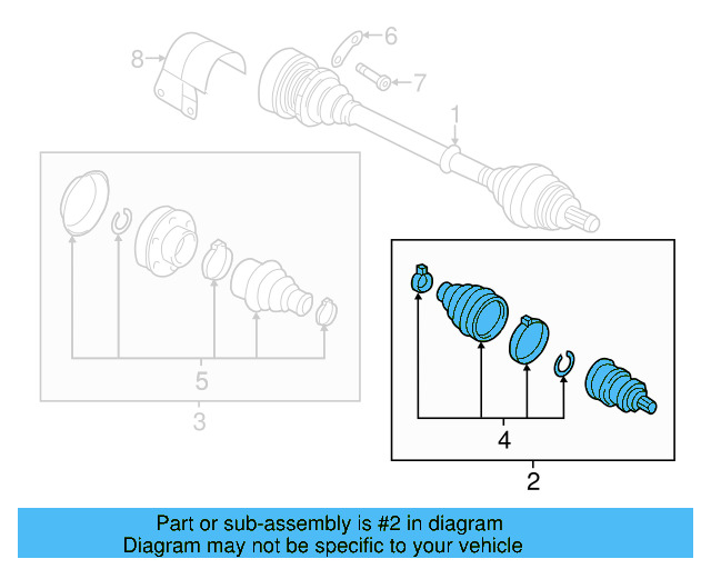 Outer Joint Assembly 5N0-498-099-DX - View 39