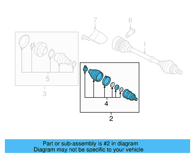 Outer Joint Assembly 1K0-498-099-J - View 32