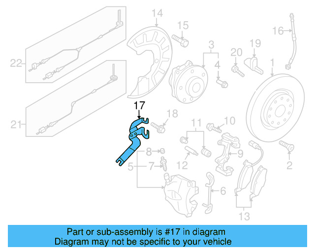 Bracket 5N0-611-841-A - View 3