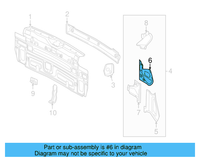 Tail Lamp Pocket 5N0-813-327 - View 4