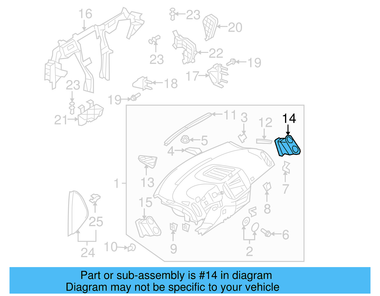 Air Outlet Vent 5N0-819-704-C-CIU - View 6