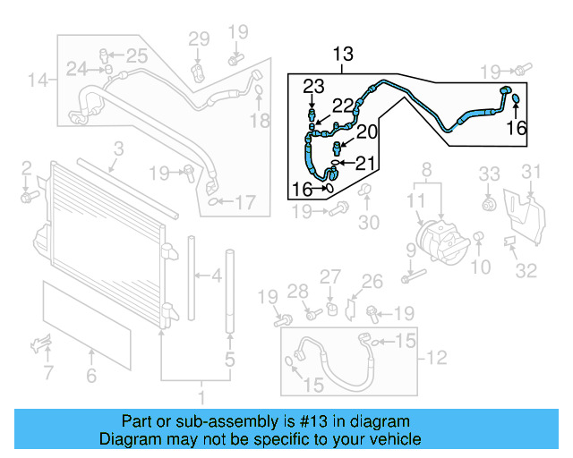 AC Hose 5N0-820-741-C - View 2