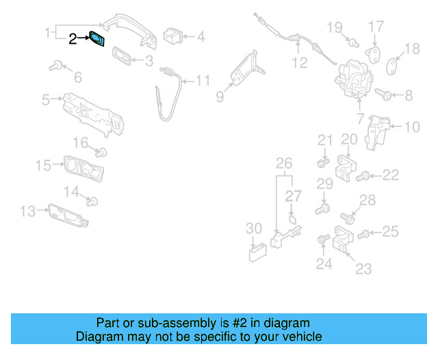 Handle, Outside Packing 5N0-837-209-9B9 - View 12