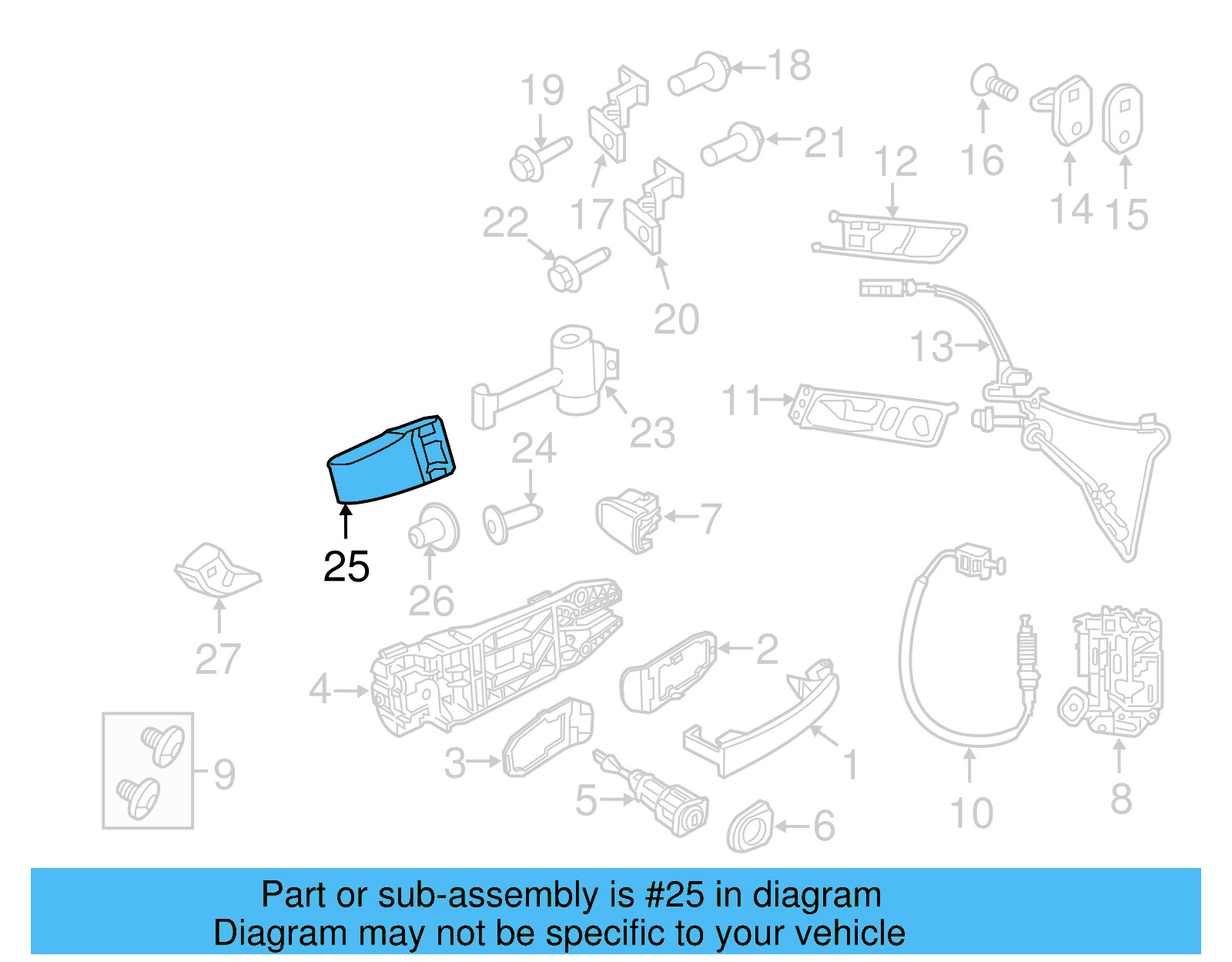 Door Check Cover 5N0-837-267