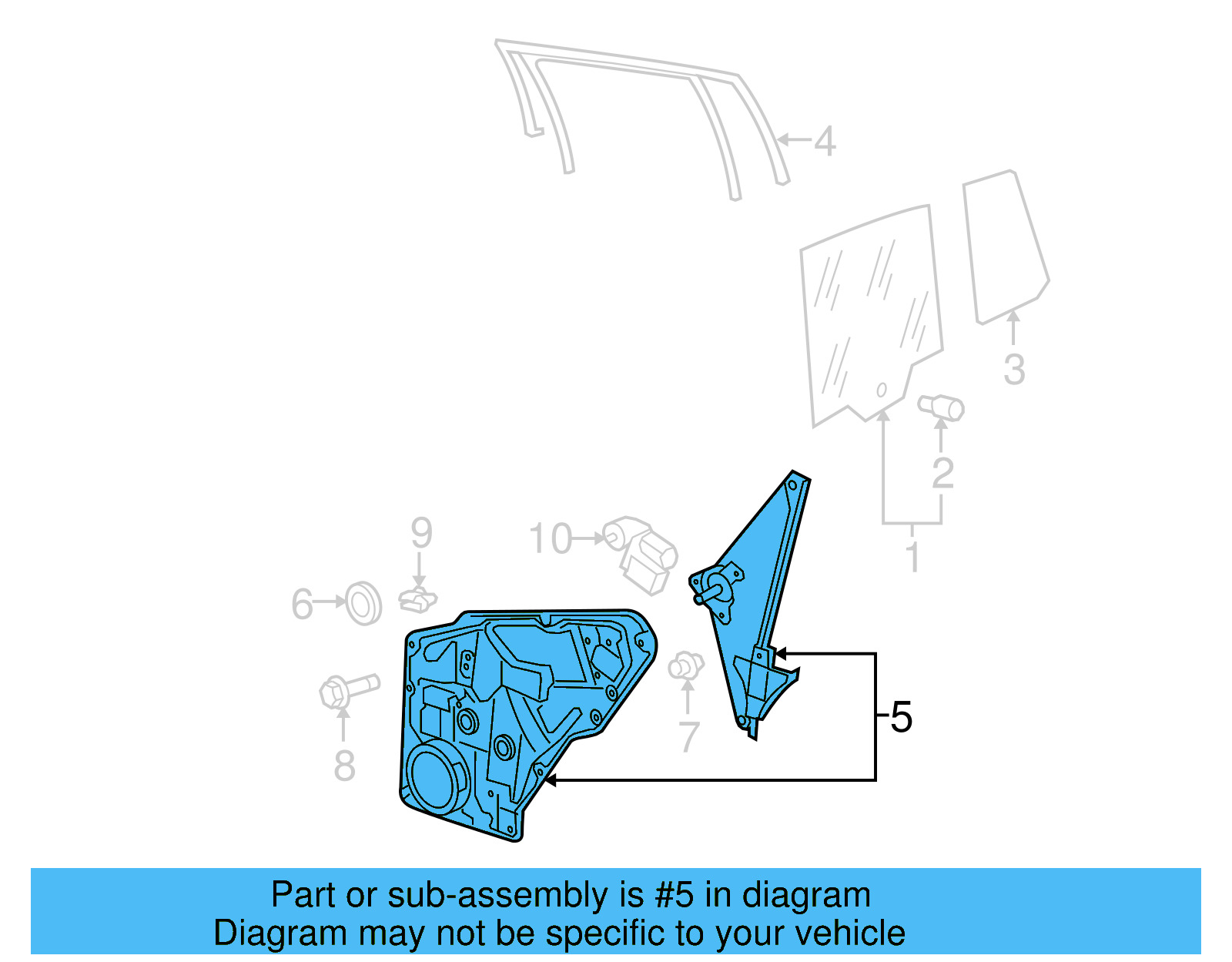 Inner Panel Assembly 5N0-839-462-A