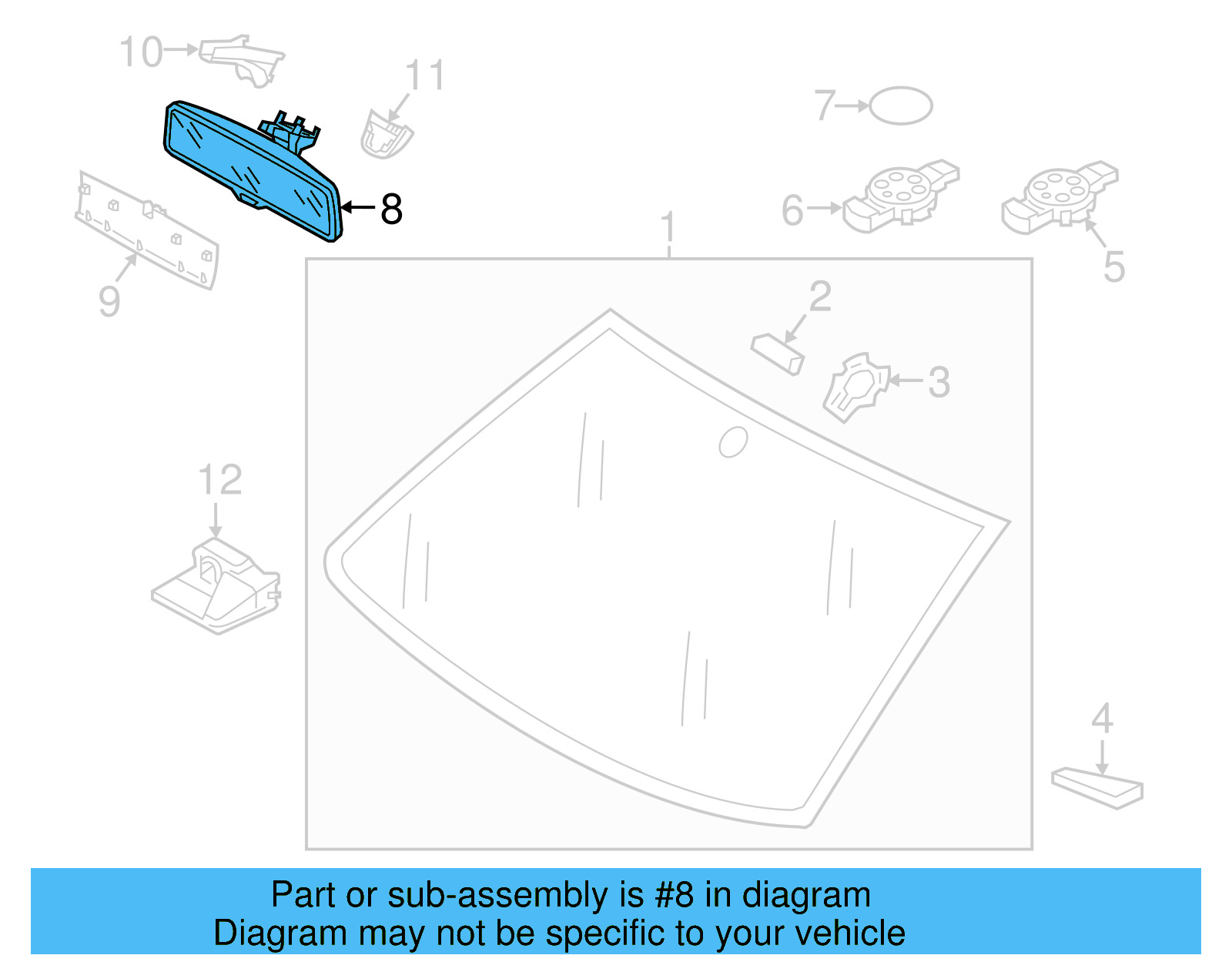 Mirror Inside 3G0-857-511-N-9B9 - View 16