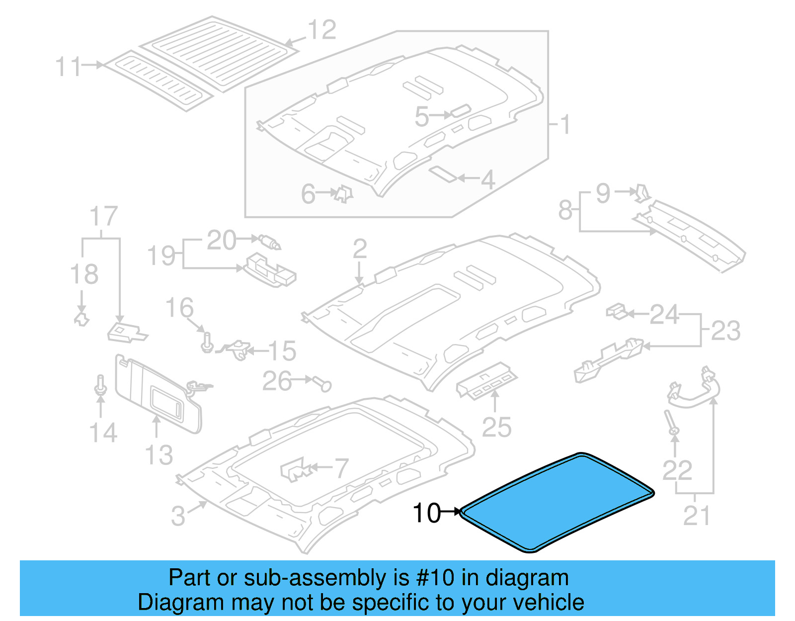 Weatherstrip 5N0-867-525 - View 6