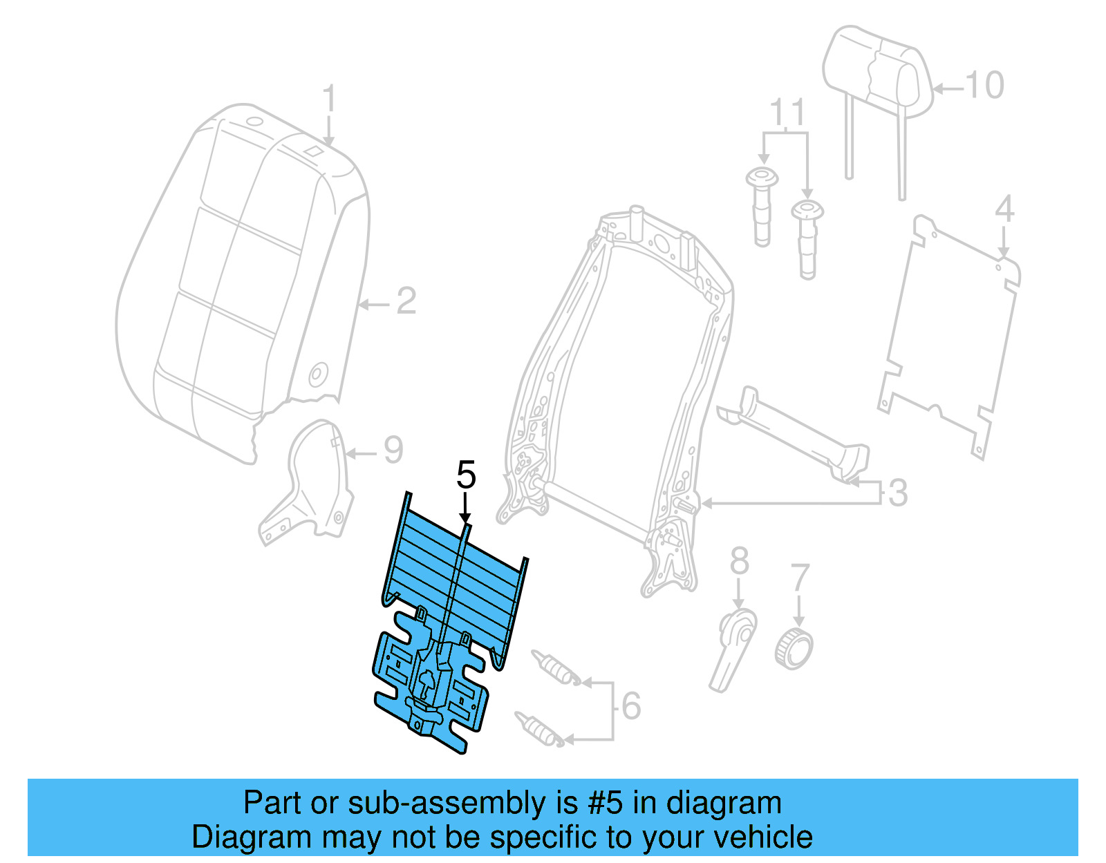 Lumbar Support 5N0-881-880-H - View 19