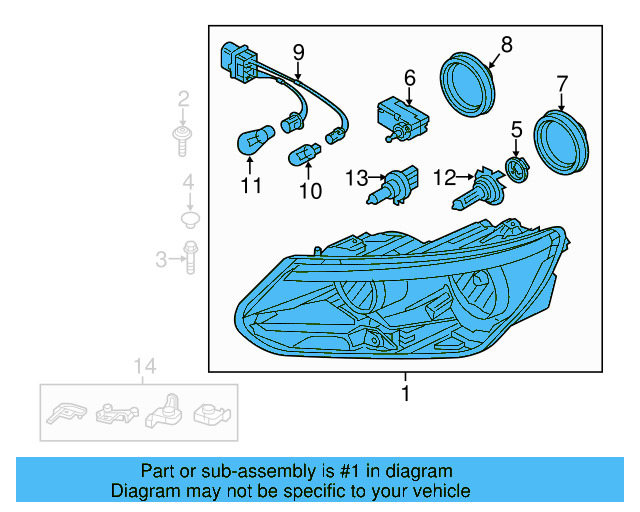 Headlamp Assembly 5N0-941-005-C - View 5