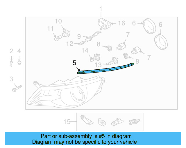 Gasket 5N0-941-120 - View 2
