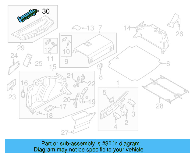 High Mount Lamp 5N0-945-097 - View 28