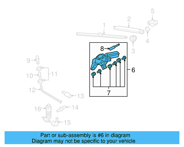Wiper Motor Assembly 5N0-955-711-B - View 4