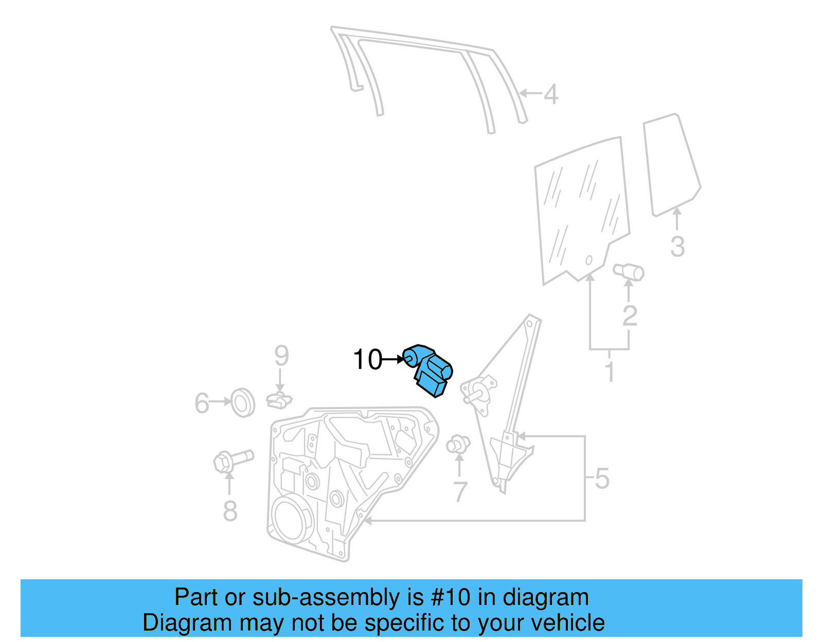 Window Motor 5N0-959-704-E-VW1