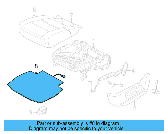 Seat Cushion Heater 7N0-963-555-A - View 4