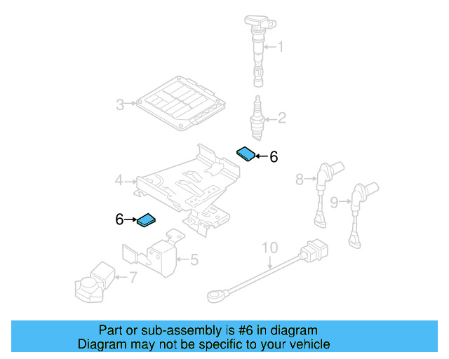 Mount Bracket Retainer 5N0-971-739 - View 50