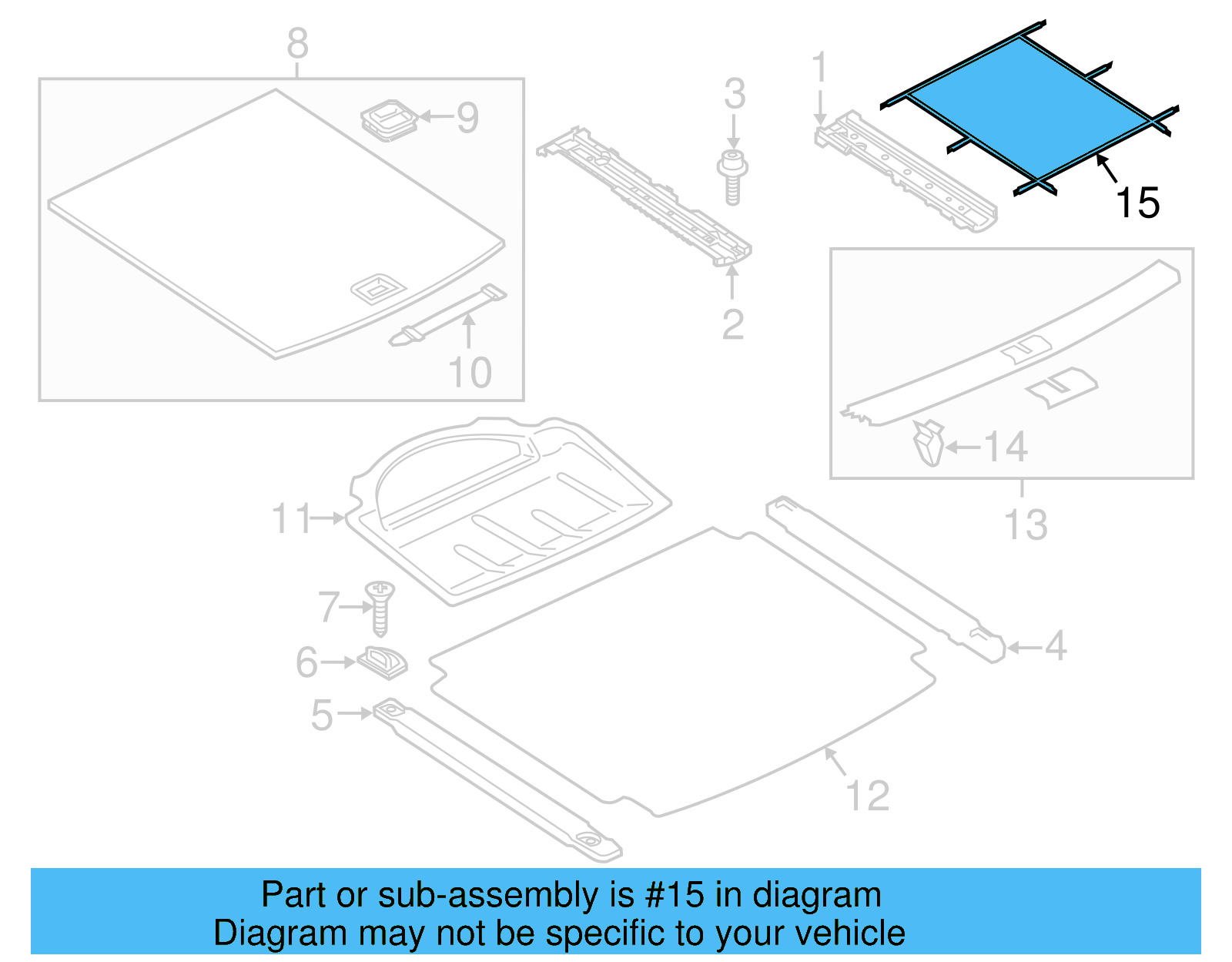 Cargo Net 5N0867689A - View 3
